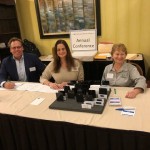 Registration Table, Left to right:  Barry Parks, Hausch & Company; Kelly LeCroy, Industrial Loss Consultants;  and Theresa Noska, Response Team 1.